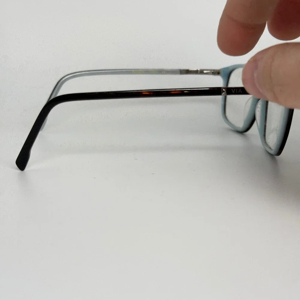 Via Spiga Evanne Eyeglasses Tortoise Blue Square Frames Zyloware‎ 135mm 22109